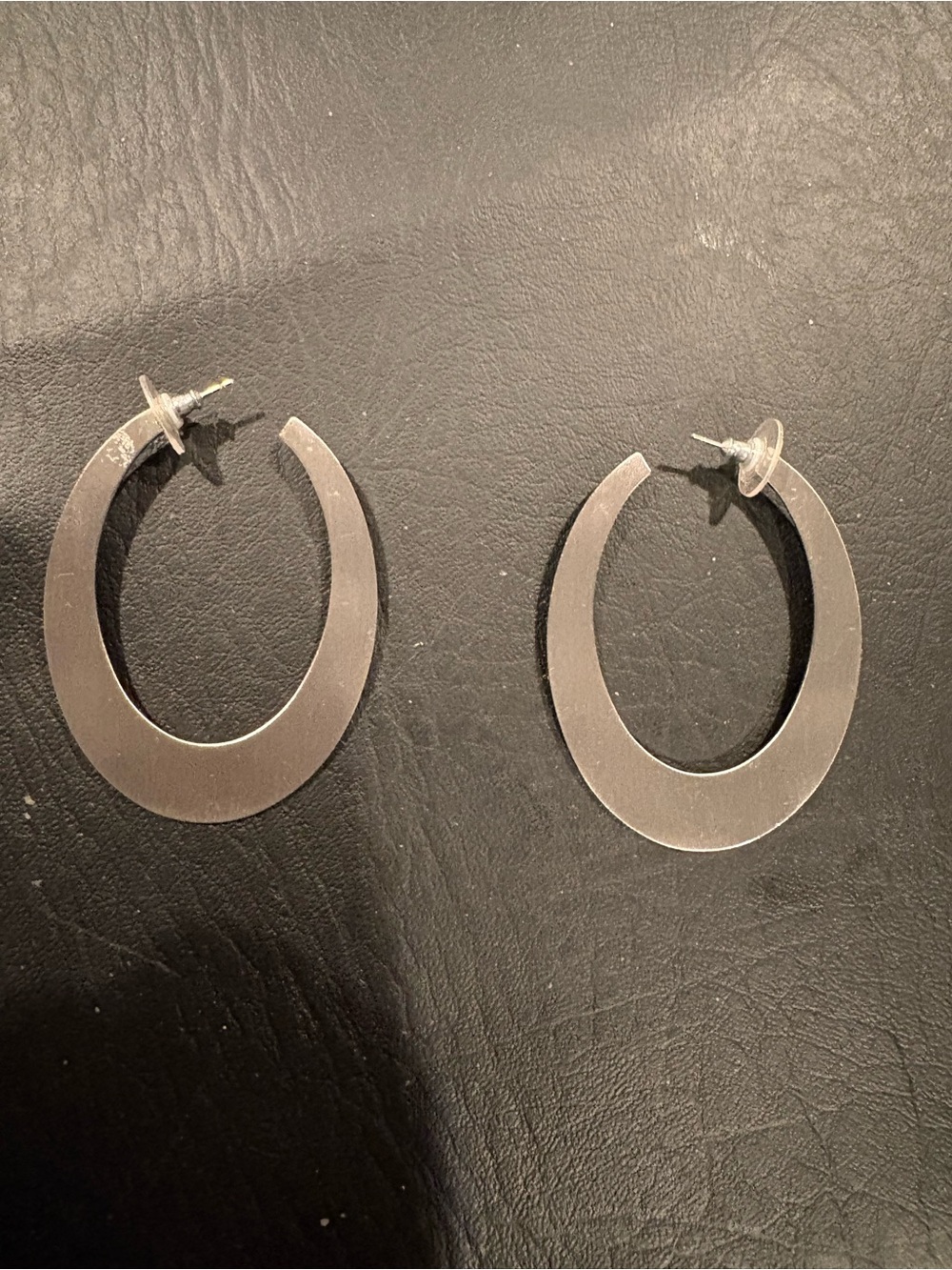 Silver Open Hoop Earrings - Women Jewelry